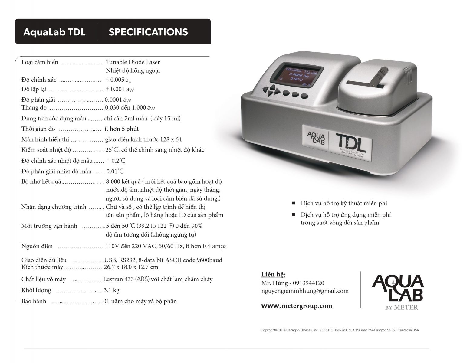 AQUALAB TDL2